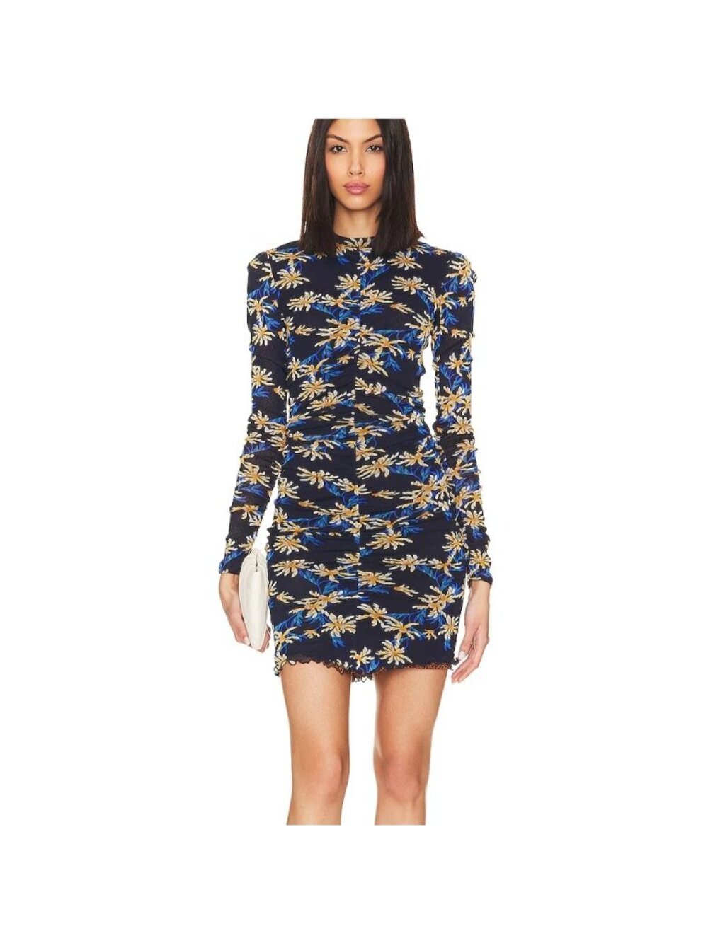 Diane Von Furstenberg Azula Print Reversible Mesh Bodycon Dress Large (fits Med) - Picture 2 of 13